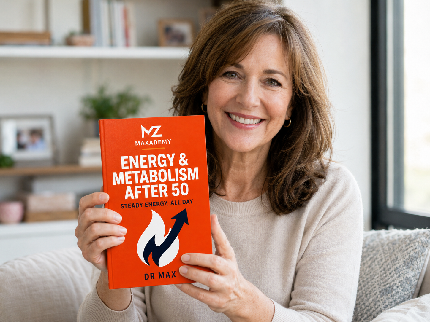 Student with the Energy & Metabolism After 50 book